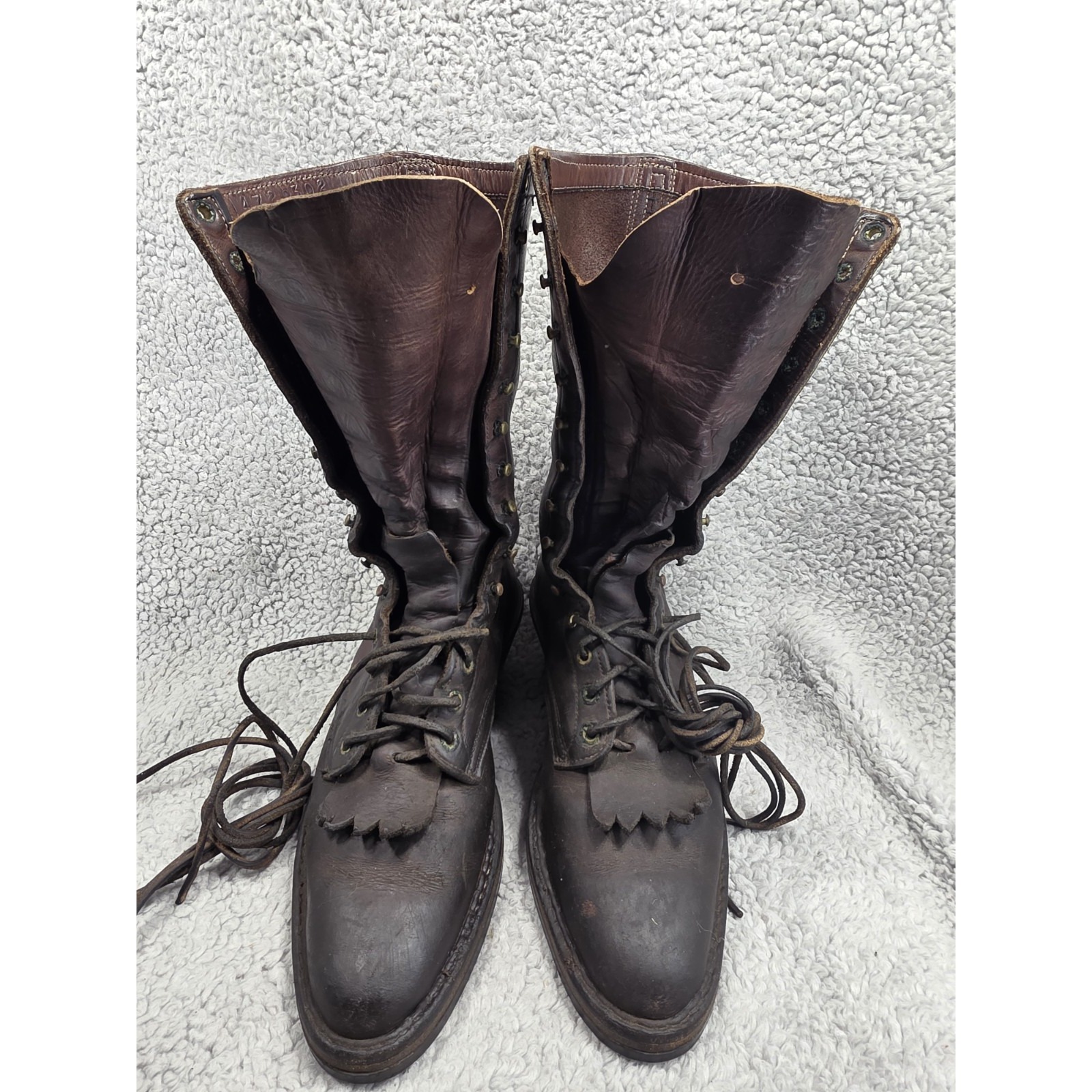 White's Hunter Vibram Handmade Spokane Leather Boots Mens Size 10.5?? See Desc